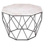 White Marble Top Octagon Table