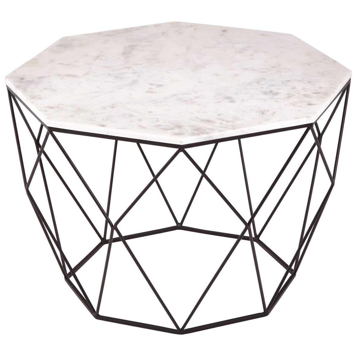 White Marble Top Octagon Table