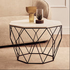 White Marble Top Octagon Table