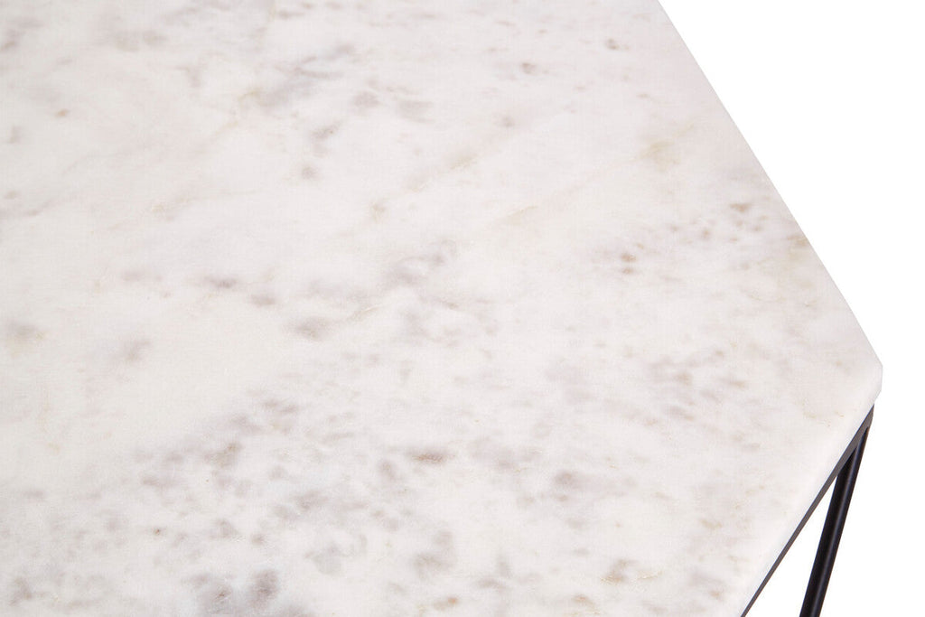 White Marble Top Octagon Table