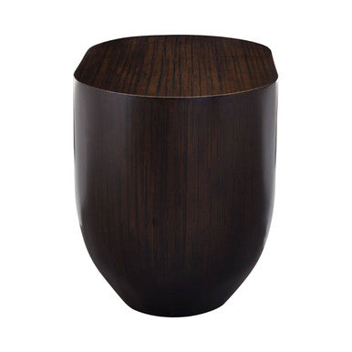 Ebony Bamboo Oval Side Table