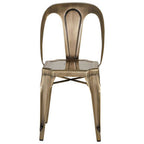 Brass Finish Metal Chair