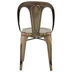 Brass Finish Metal Chair