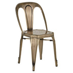Brass Finish Metal Chair