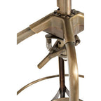 Brass Finish Adjustable Bar Stool