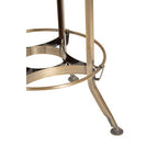 Brass Finish Adjustable Bar Stool