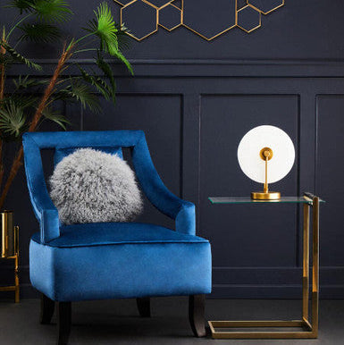 Gold Warm Metallic Finish End Table with Clear Tempered Glass Top