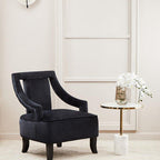 Gold Frame T-Shape End Table with White Marble Top