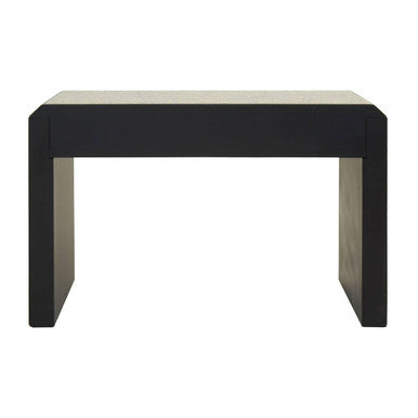 Antique Gold Finish Mirrored 2 Drawer Console Table