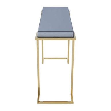 Mirrored Console Table in Gold and Grey Finish