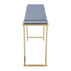 Mirrored Console Table in Gold and Grey Finish