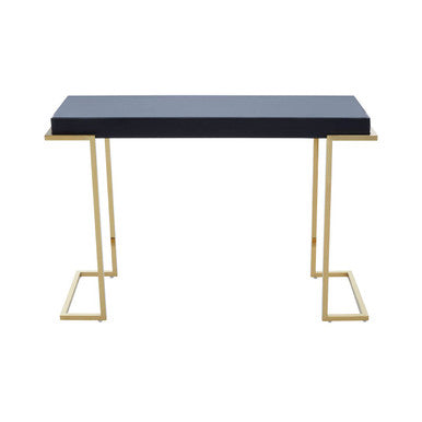 Mirrored Console Table in Gold and Grey Finish