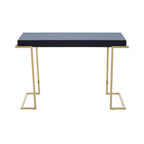 Mirrored Console Table in Gold and Grey Finish