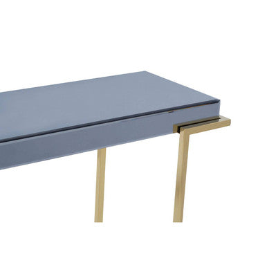 Mirrored Console Table in Gold and Grey Finish