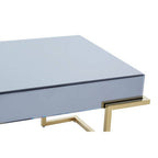 Grey Mirrored and Gold Finish Coffee Table