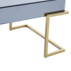 Grey Mirrored and Gold Finish Coffee Table