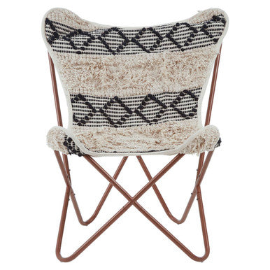 Black and White Pattern Butterfly Chair