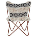 Black and White Pattern Butterfly Chair