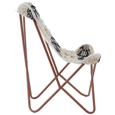 Black and White Pattern Butterfly Chair