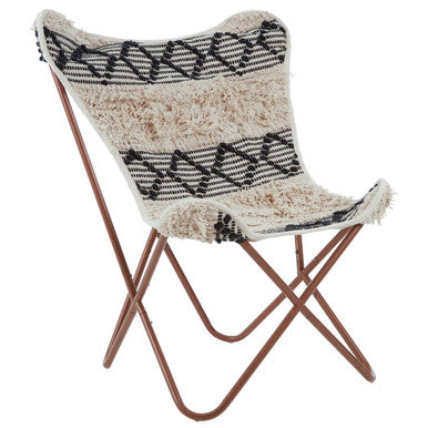 Black and White Pattern Butterfly Chair