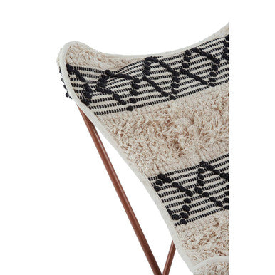 Black and White Pattern Butterfly Chair