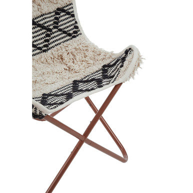Black and White Pattern Butterfly Chair