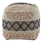 Shaggy Diamond Stitch Pouffe