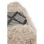 Shaggy Diamond Stitch Pouffe