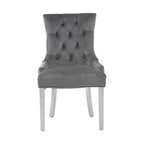 Grey Velvet Dining Chair