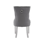 Grey Velvet Dining Chair