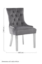 Grey Velvet Dining Chair