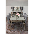 Grey Velvet Dining Chair