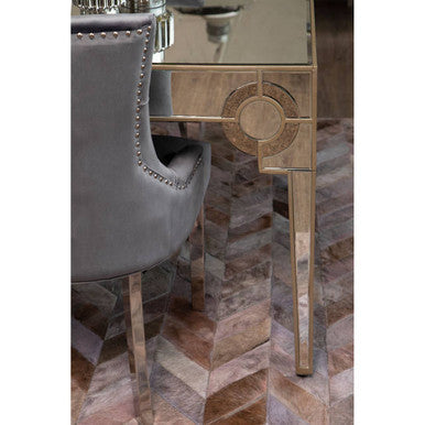 Grey Velvet Dining Chair