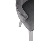 Grey Velvet Dining Chair