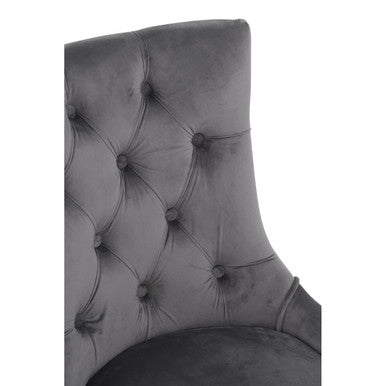 Grey Velvet Dining Chair