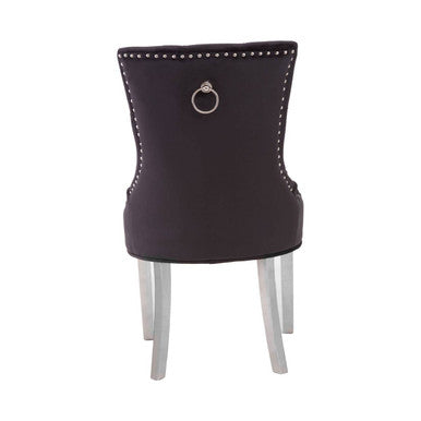 Black Velvet Dining Chair