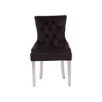 Black Velvet Dining Chair