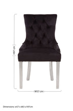 Black Velvet Dining Chair