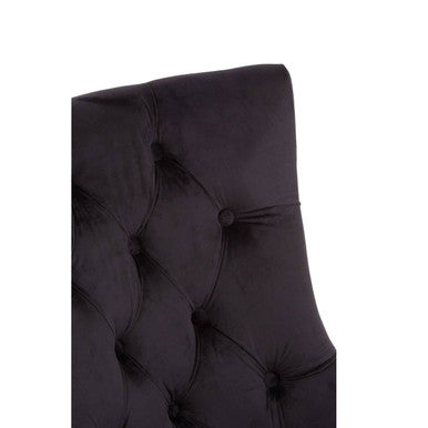 Black Velvet Dining Chair