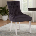 Black Velvet Dining Chair