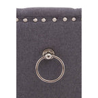 Button-Tufted Grey Dining Chair