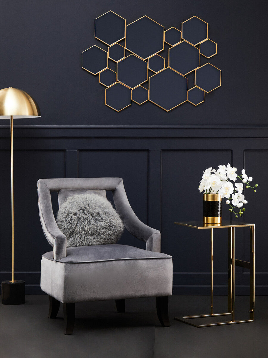 Grey Velvet Chair