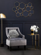 Grey Velvet Chair
