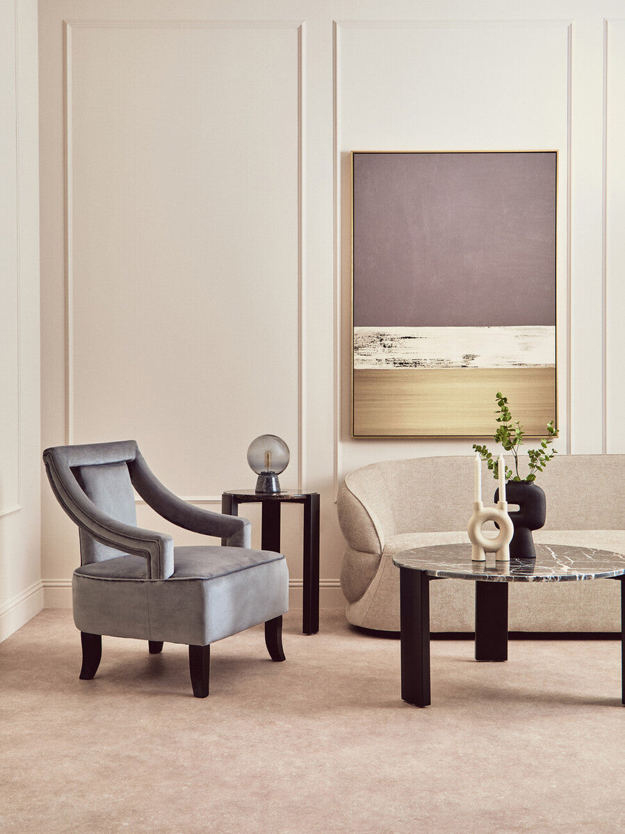 Grey Velvet Chair