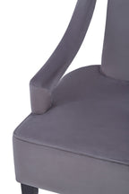 Grey Velvet Chair