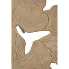 Gold Finish Gingko Large Side Table