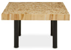 Teak Wood Mosaic Square Coffee Table