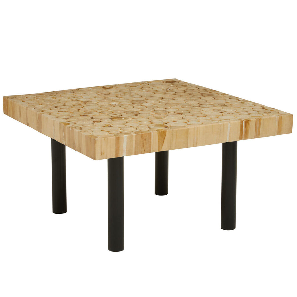 Teak Wood Mosaic Square Coffee Table