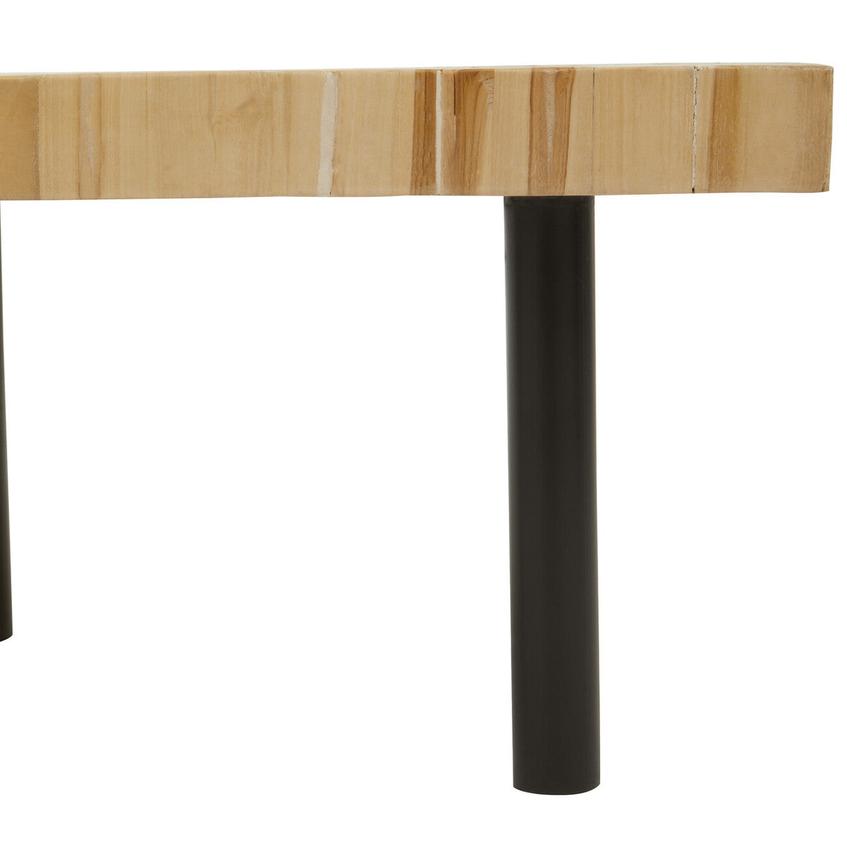 Teak Wood Mosaic Square Coffee Table