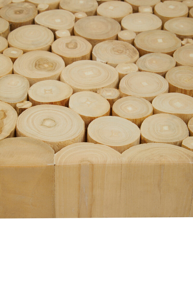 Teak Wood Mosaic Square Coffee Table